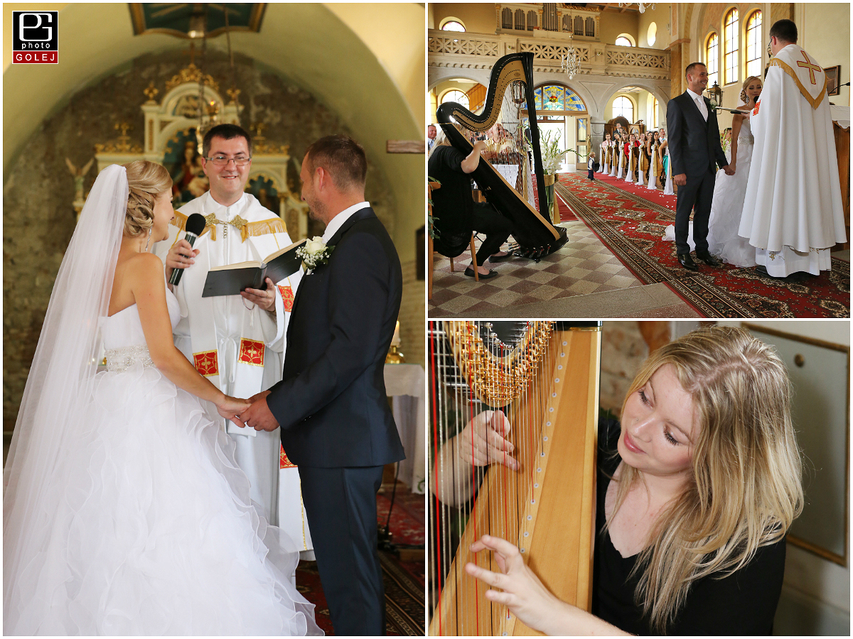 Harfistka na svadbe